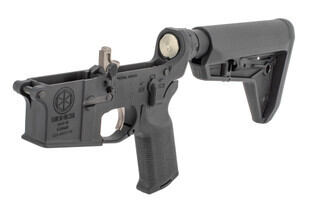 Sionics Complete AR 15 lower receiver features an ambidextrous safety selector and enhanced trigger